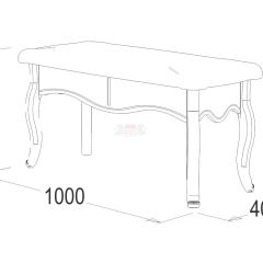 Банкетка 1000 Ольга-10 МДФ в Троицке - troick.mebel24.online | фото 2