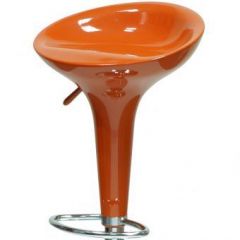 Барный стул Barneo N-100 Bomba оранжевый глянец в Троицке - troick.mebel24.online | фото 2