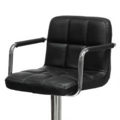 Барный стул Barneo N-69 Kruger Arm Черный в Троицке - troick.mebel24.online | фото 2