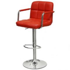 Барный стул Barneo N-69 Kruger Arm Красный в Троицке - troick.mebel24.online | фото
