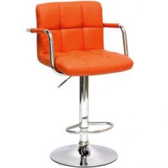 Барный стул Barneo N-69 Kruger Arm Оранжевый в Троицке - troick.mebel24.online | фото