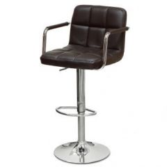 Барный стул Barneo N-69 Kruger Arm Темно-коричневый в Троицке - troick.mebel24.online | фото