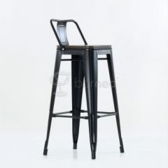 Барный стул N-238 Tolix Wood style Черный в Троицке - troick.mebel24.online | фото 5