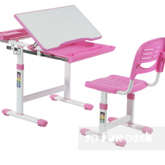 Комплект парта + стул трансформеры Cantare Pink в Троицке - troick.mebel24.online | фото