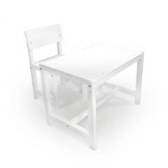 Детский растущий комплект стол и стул Я САМ "Лофт" (Белый, Белый) в Троицке - troick.mebel24.online | фото