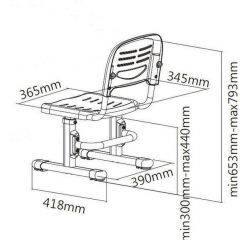 Детский стул SST3 Blue в Троицке - troick.mebel24.online | фото 4