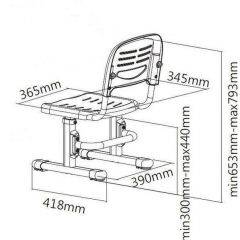 Детский стул SST3 Розовый (Pink) в Троицке - troick.mebel24.online | фото 5