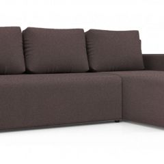 Диван угловой Алиса 3 Bahama PLUM - Teos Dark Brown в Троицке - troick.mebel24.online | фото