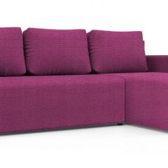 Диван угловой Алиса 3 Shaggy FUCHSIA - TEOS BLACK в Троицке - troick.mebel24.online | фото