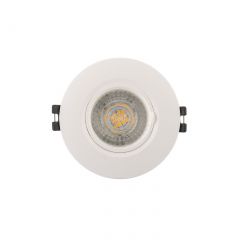 DK3028-WH Встраиваемый светильник, IP 20, 10 Вт, GU5.3, LED, белый, пластик в Троицке - troick.mebel24.online | фото