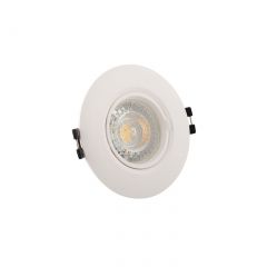 DK3028-WH Встраиваемый светильник, IP 20, 10 Вт, GU5.3, LED, белый, пластик в Троицке - troick.mebel24.online | фото 3