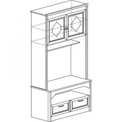 Гостиная Флоренция 4 Дуб оксфорд в Троицке - troick.mebel24.online | фото 7