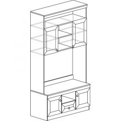 Гостиная Инна 1 Денвер светлый в Троицке - troick.mebel24.online | фото 10