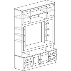 Гостиная Инна 3 Денвер светлый в Троицке - troick.mebel24.online | фото 7