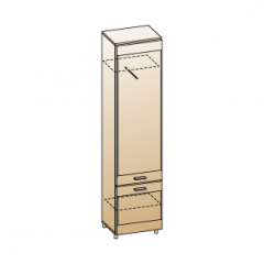 Гостиная Камелия Композиция 3 (Гикори Джексон темный) в Троицке - troick.mebel24.online | фото 2