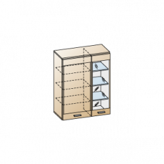 Гостиная Камелия Композиция 4 (Гикори Джексон темный) в Троицке - troick.mebel24.online | фото