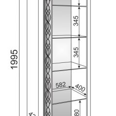 Гостиная Скарлетт (Бодега светлая) в Троицке - troick.mebel24.online | фото 5