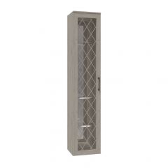 Гостиная София СП-5 Пенал-витрина МДФ Дуб крафт белый в Троицке - troick.mebel24.online | фото