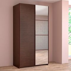 ИННЭС-5 Шкаф-купе 2-х дв. 1400 (1дв. Ф1 - венге, 1дв. Ф2 - зеркало) в Троицке - troick.mebel24.online | фото
