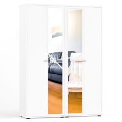 Камелия Шкаф 4-х створчатый, цвет белый, ШхГхВ 160х48х220 см., универсальная сборка, можно использовать как два отдельных шкафа в Троицке - troick.mebel24.online | фото