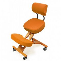Коленный стул со спинкой Smartstool KW02В + Чехлы в Троицке - troick.mebel24.online | фото 4