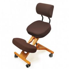 Коленный стул со спинкой Smartstool KW02В + Чехлы в Троицке - troick.mebel24.online | фото 7