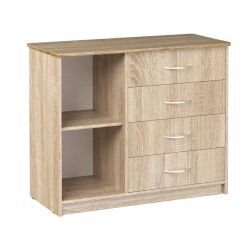 Комод Фиеста (Дуб сонома светлый) Эко в Троицке - troick.mebel24.online | фото 2