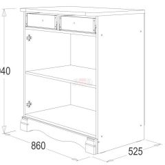 Комод Ольга 1Н ЛДСП в Троицке - troick.mebel24.online | фото 2