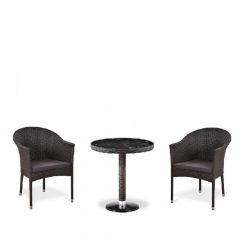 Комплект плетеной мебели T601/Y350A-W53 Brown (2+1) в Троицке - troick.mebel24.online | фото 1