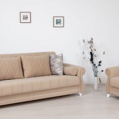 Комплект Роуз ТД 412 диван-кровать + кресло + комплект подушек в Троицке - troick.mebel24.online | фото