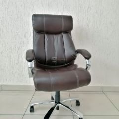 Кресло Barneo K-303 для руководителя (коричневая экокожа) в Троицке - troick.mebel24.online | фото