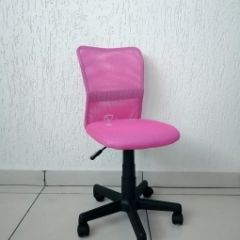 Кресло Barneo K-401 детское (розовая ткань/сетка) в Троицке - troick.mebel24.online | фото