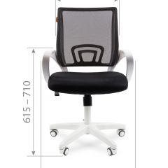 Кресло для оператора CHAIRMAN 696 white (ткань TW-10/сетка TW-05) в Троицке - troick.mebel24.online | фото 6