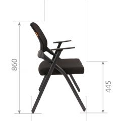 Кресло для посетителей CHAIRMAN NEXX (ткань стандарт черный/сетка DW-61) в Троицке - troick.mebel24.online | фото 7