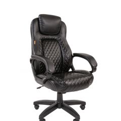 Кресло для руководителя  CHAIRMAN 432 (Экокожа черная) в Троицке - troick.mebel24.online | фото