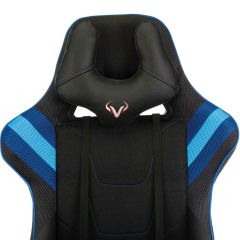 Кресло игровое Бюрократ VIKING 4 AERO BLUE черный/синий в Троицке - troick.mebel24.online | фото 6