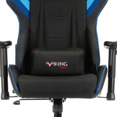 Кресло игровое Бюрократ VIKING 4 AERO BLUE черный/синий в Троицке - troick.mebel24.online | фото 7