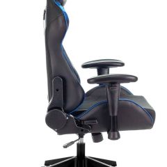 Кресло игровое Бюрократ VIKING 4 AERO BLUE черный/синий в Троицке - troick.mebel24.online | фото 8