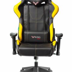 Кресло игровое Бюрократ VIKING 5 AERO YELLOW черный/желтый в Троицке - troick.mebel24.online | фото 3