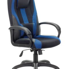 Кресло компьютерное BRABIX PREMIUM "Rapid GM-102" (экокожа/ткань, черное/синее) 532106 в Троицке - troick.mebel24.online | фото 1