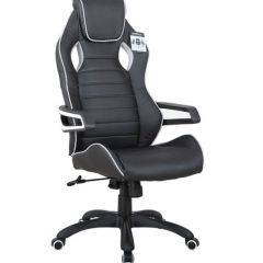 Кресло компьютерное BRABIX Techno Pro GM-003 (экокожа черное/серое, вставки серые) 531814 в Троицке - troick.mebel24.online | фото 2