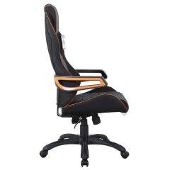 Кресло компьютерное BRABIX Techno Pro GM-003 (ткань черное/серое, вставки оранжевые) 531813 в Троицке - troick.mebel24.online | фото 3