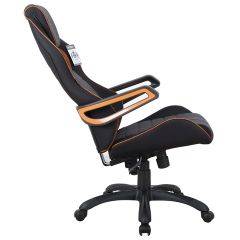 Кресло компьютерное BRABIX Techno Pro GM-003 (ткань черное/серое, вставки оранжевые) 531813 в Троицке - troick.mebel24.online | фото 4