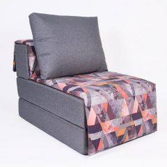 Кресло-кровать бескаркасное Харви (серый-сноу манго) в Троицке - troick.mebel24.online | фото
