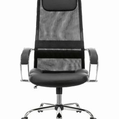 Кресло офисное BRABIX PREMIUM "Stalker EX-608 CH" (хром, ткань-сетка/кожзам, черное) 532091 в Троицке - troick.mebel24.online | фото 3