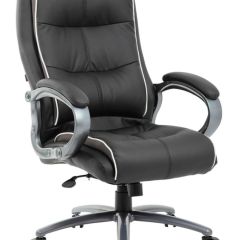 Кресло офисное BRABIX PREMIUM "Strong HD-009" (экокожа черная, ткань серая) 531945 в Троицке - troick.mebel24.online | фото