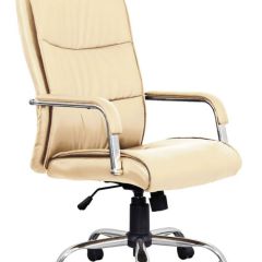 Кресло офисное BRABIX "Space EX-508" (экокожа, хром, бежевое) 531165 в Троицке - troick.mebel24.online | фото