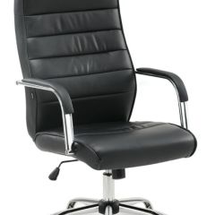 Кресло офисное BRABIX "Stark EX-547" (экокожа, хром, черное) 531948 в Троицке - troick.mebel24.online | фото