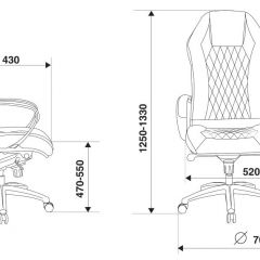 Кресло руководителя Бюрократ _AURA/BLACK черный в Троицке - troick.mebel24.online | фото 4