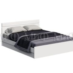 НЭНСИ NEW Кровать 1,4 м с ПМ (Белый глянец холодный/Белый) в Троицке - troick.mebel24.online | фото